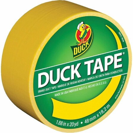 DUCK BRAND Duck Tape 1.88 In. x 20 Yd. Colored Duct Tape, Yellow 1304966
